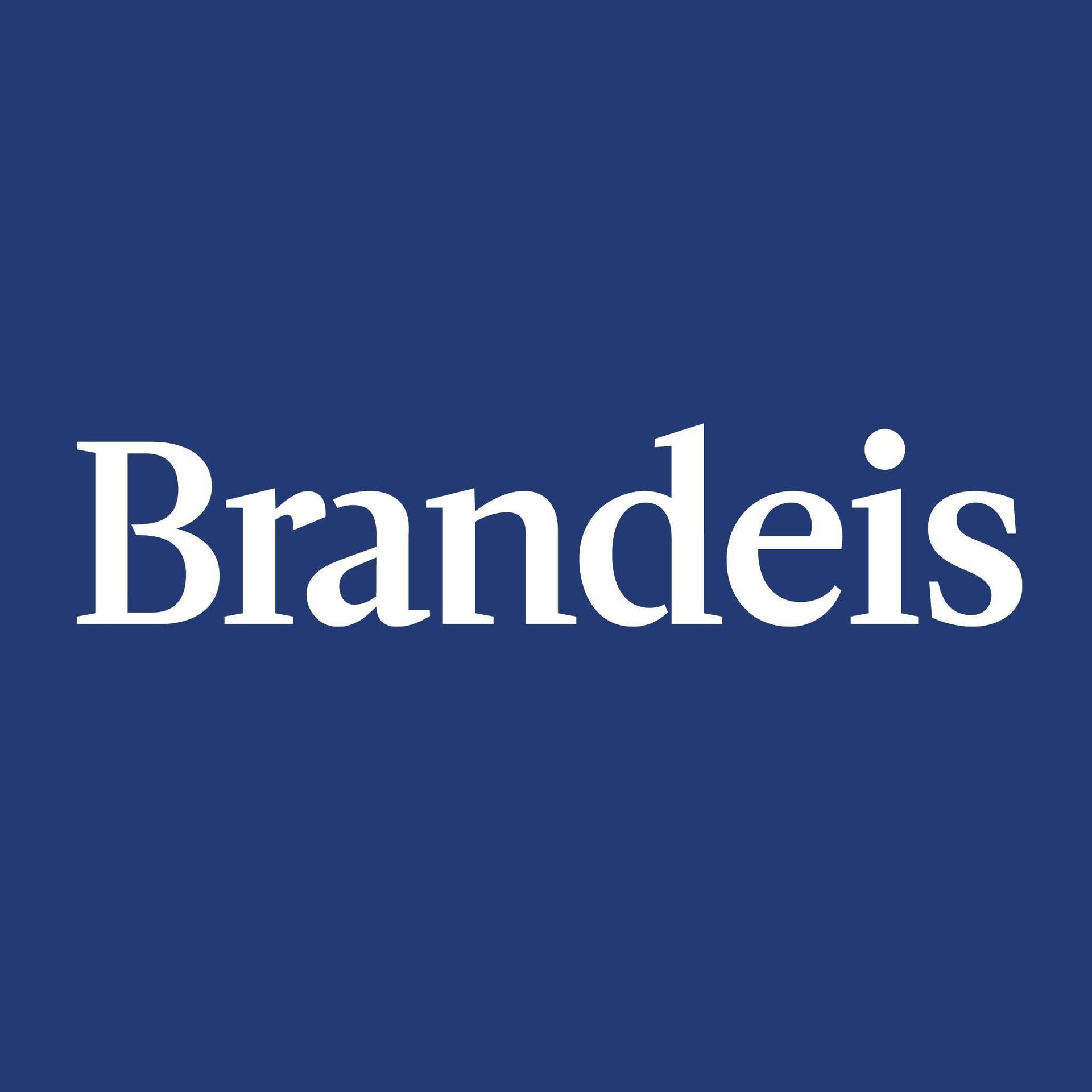 Logoazul De La Universidad Brandeis Fondo de pantalla