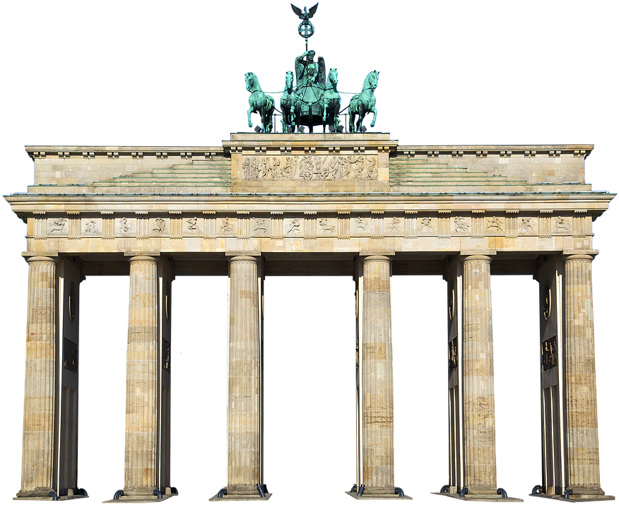 Brandenburg Gate Berlin Isolated PNG