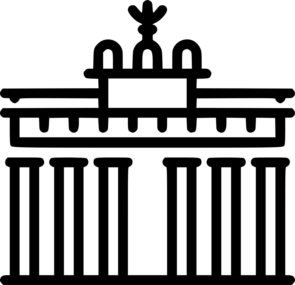 Brandenburg Gate Silhouette PNG