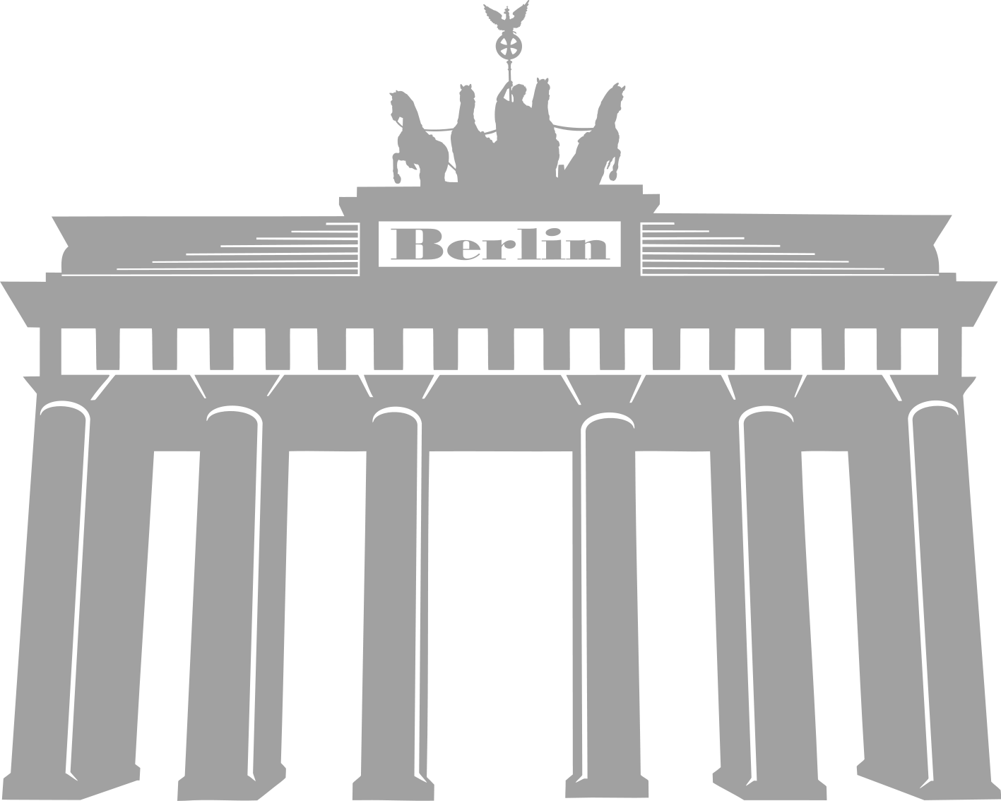 Brandenburg Gate Silhouette Berlin PNG