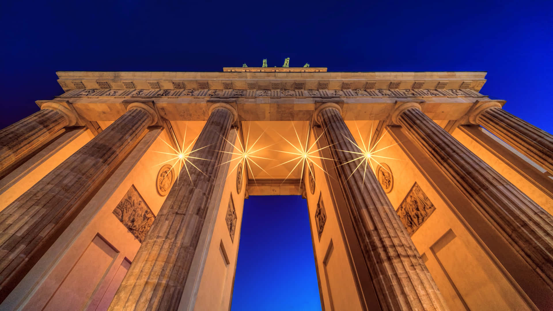 Brandenburg Gate Upward View Picture