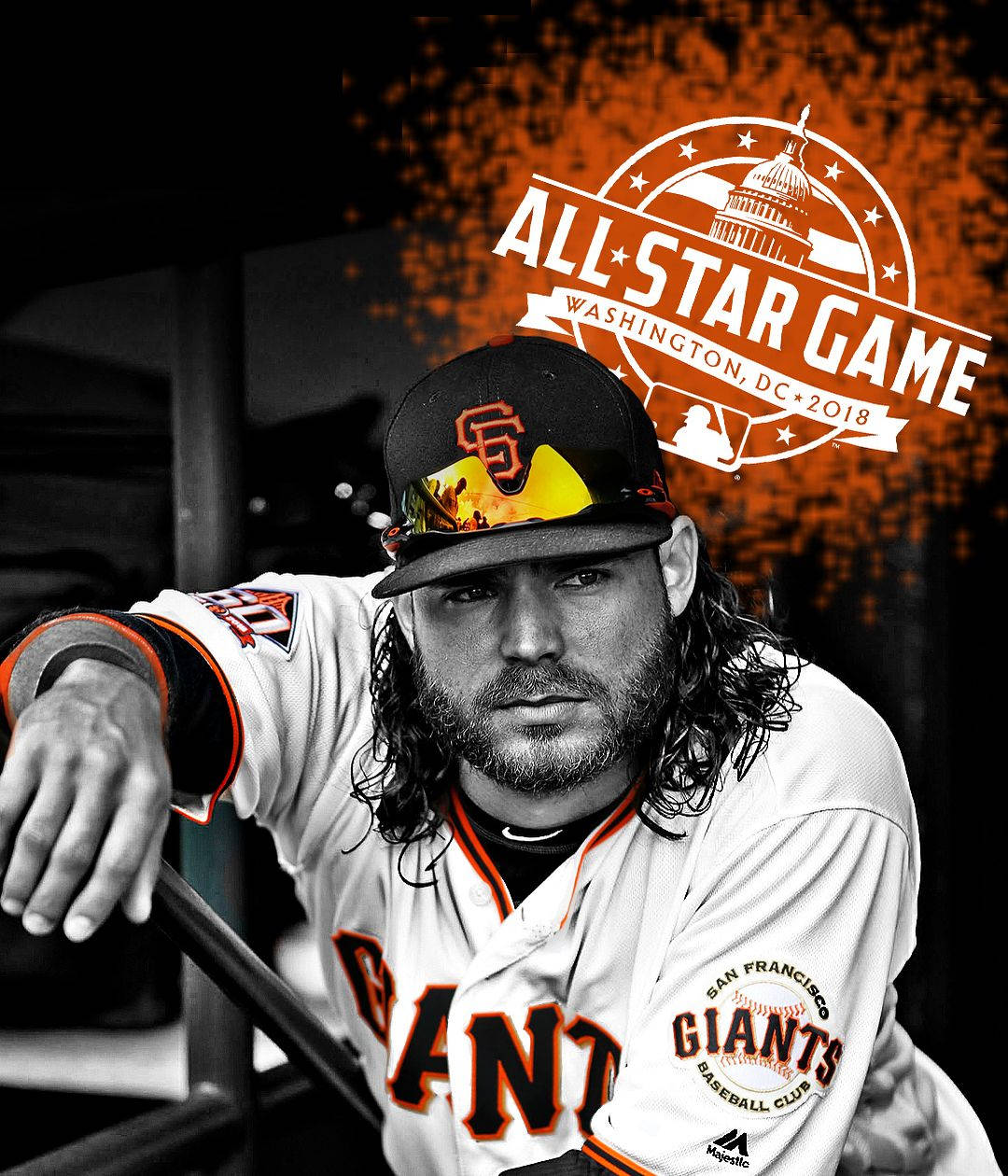 Brandon Crawford in Action at the All-Star Game Wallpaper