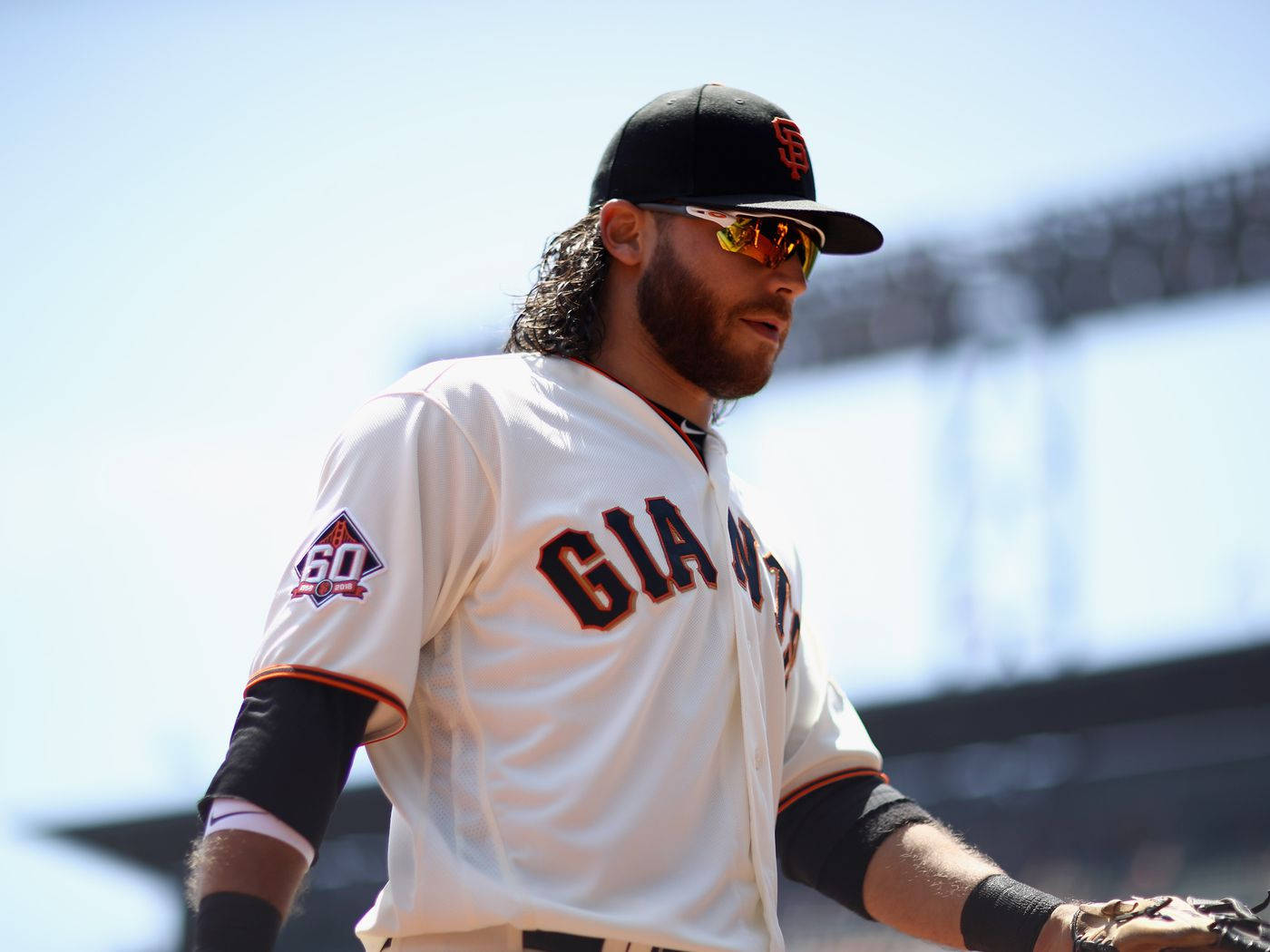 Brandon Crawford Ready To Ace A Game Wallpaper