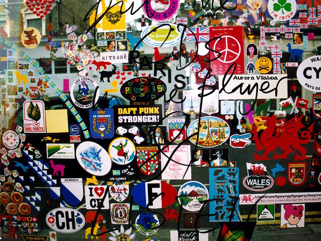 Brands Stickers Art Wall Wallpaper