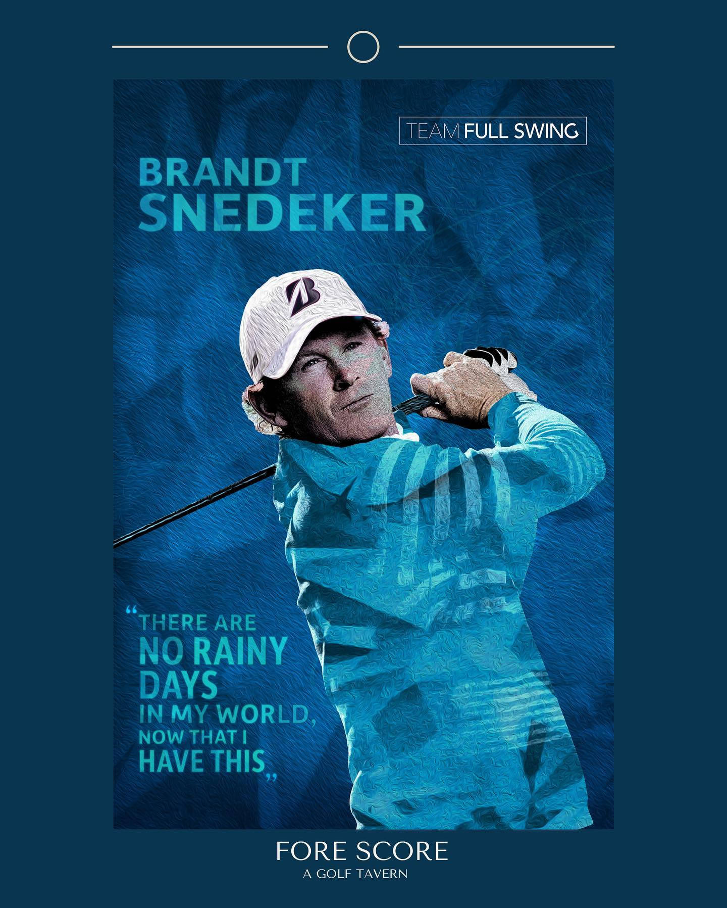 Brandt Snedeker Cool Blue Poster Wallpaper