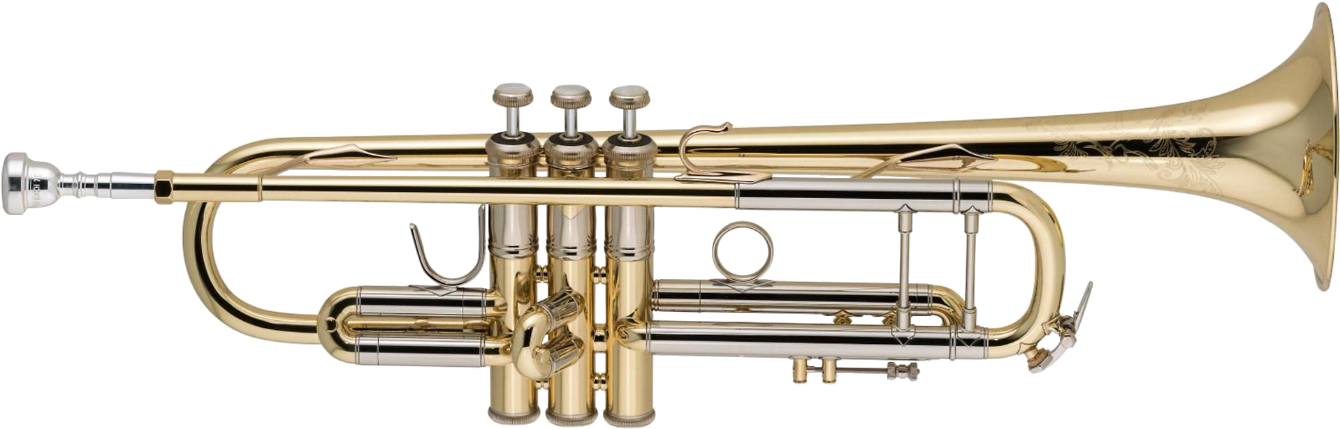 Brass Trumpet Isolatedon Transparent Background PNG