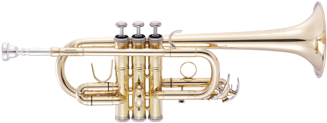 Brass Trumpet Isolatedon White PNG