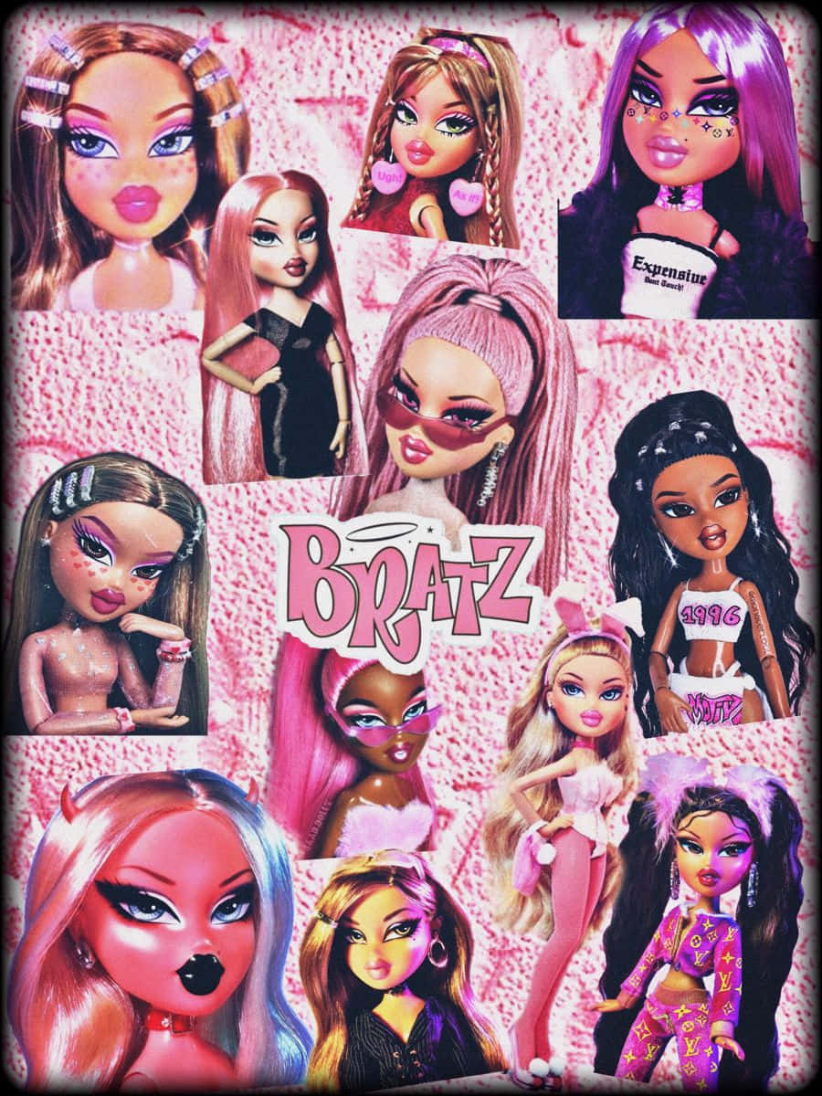 Rosa Glitter Aestetik Bratz Doll Wallpaper