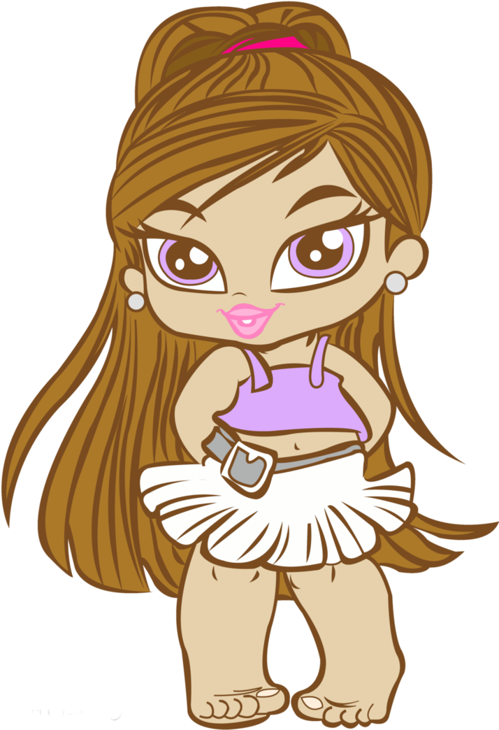 Bratz Doll Cheerleader Cartoon PNG