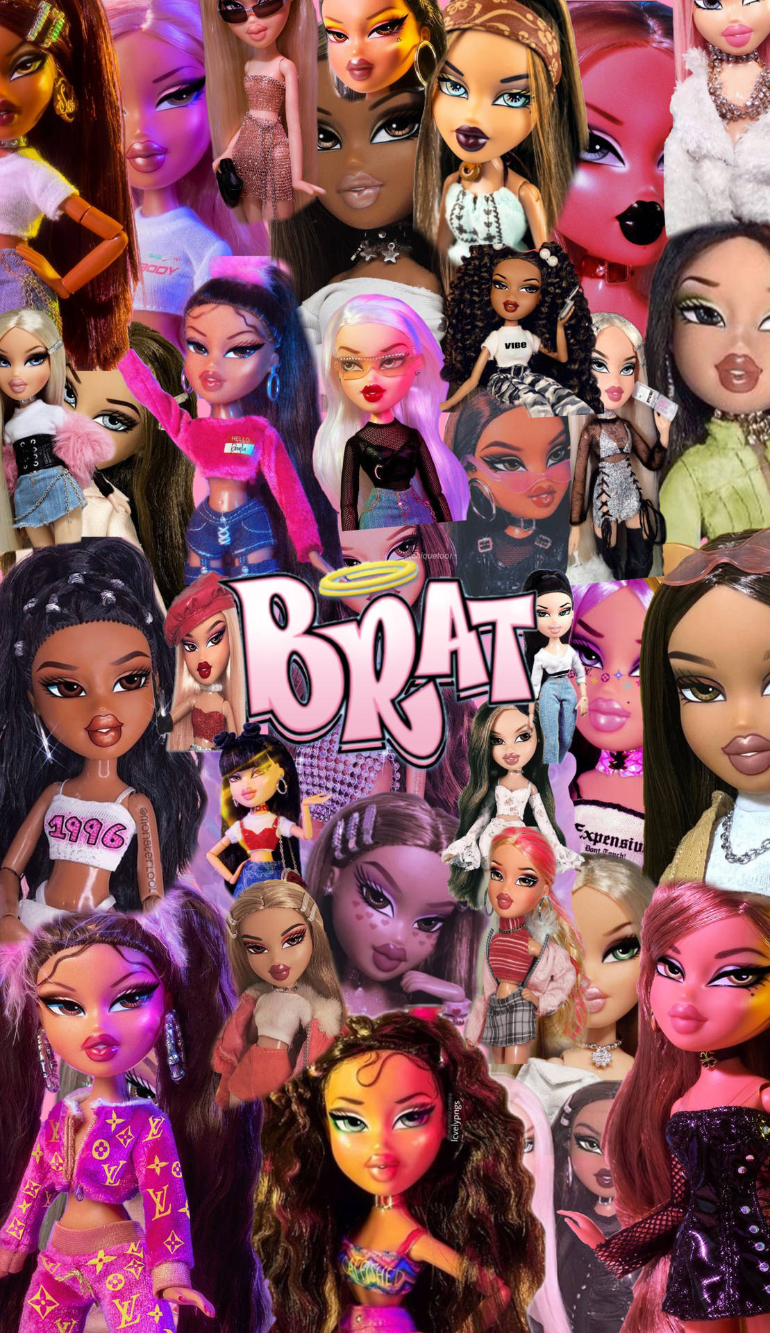 Bratz Dolls Collage Wallpaper
