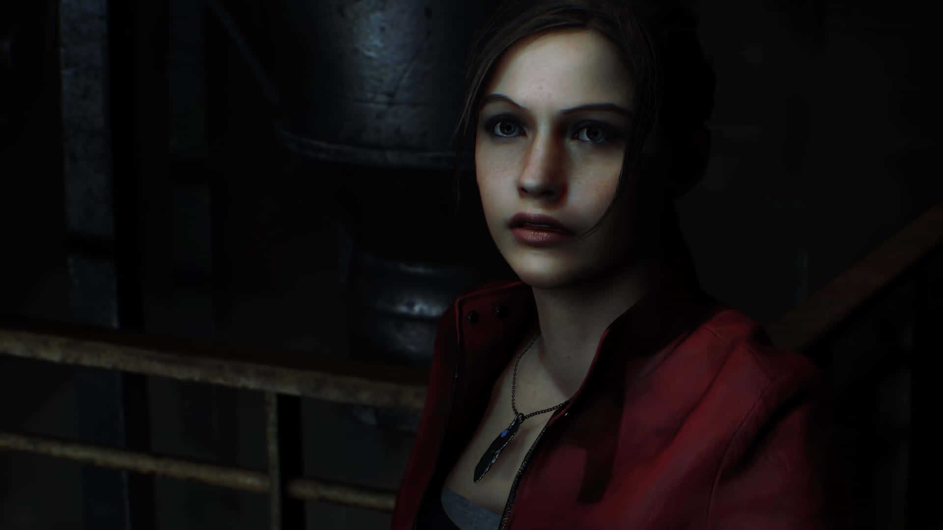 Brave Claire Redfield Ready For Action Wallpaper