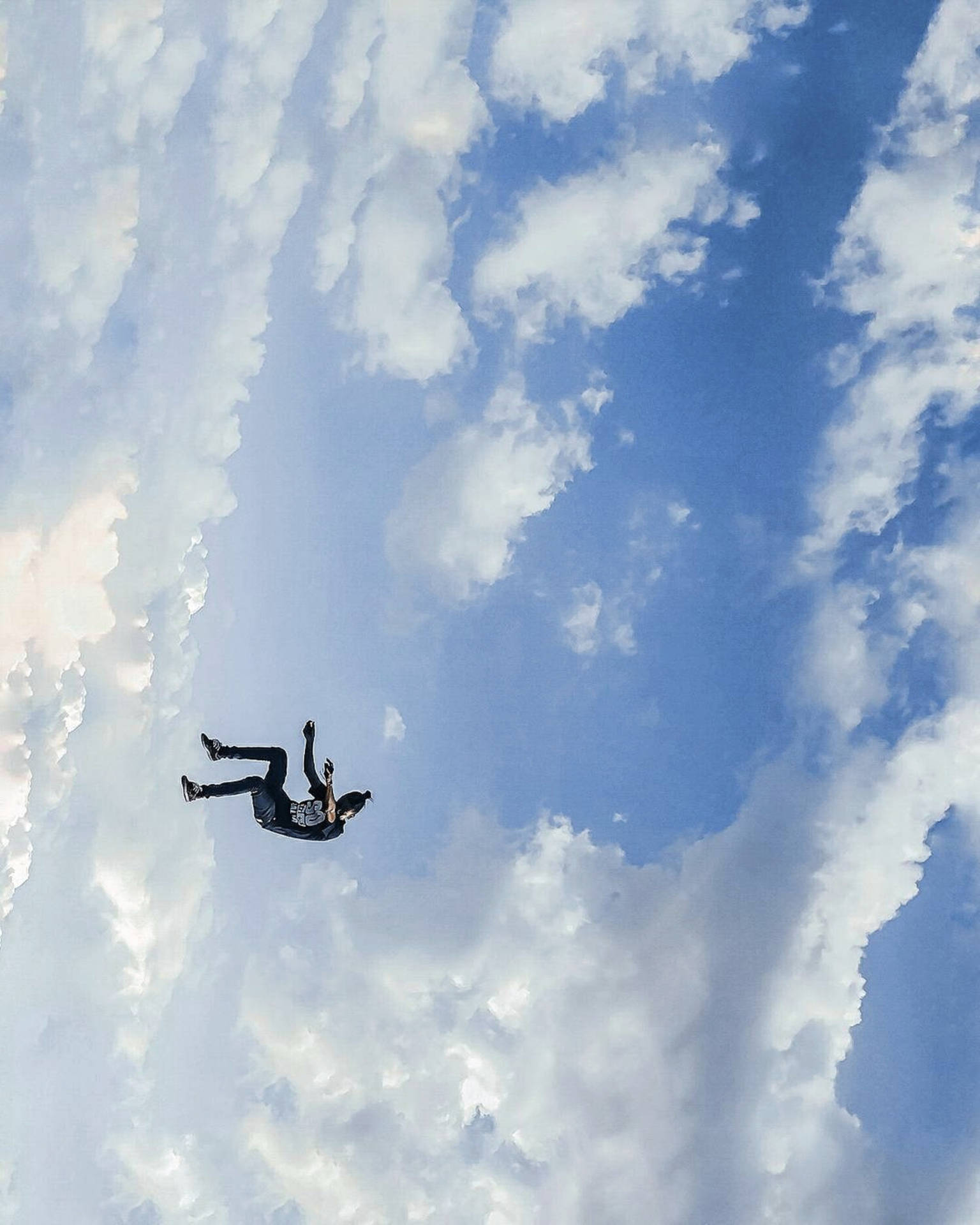 Brave Skydiver Wallpaper