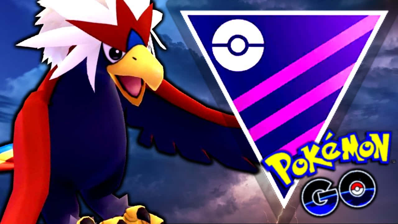 Braviary With Pokémon Go Logo Wallpaper
