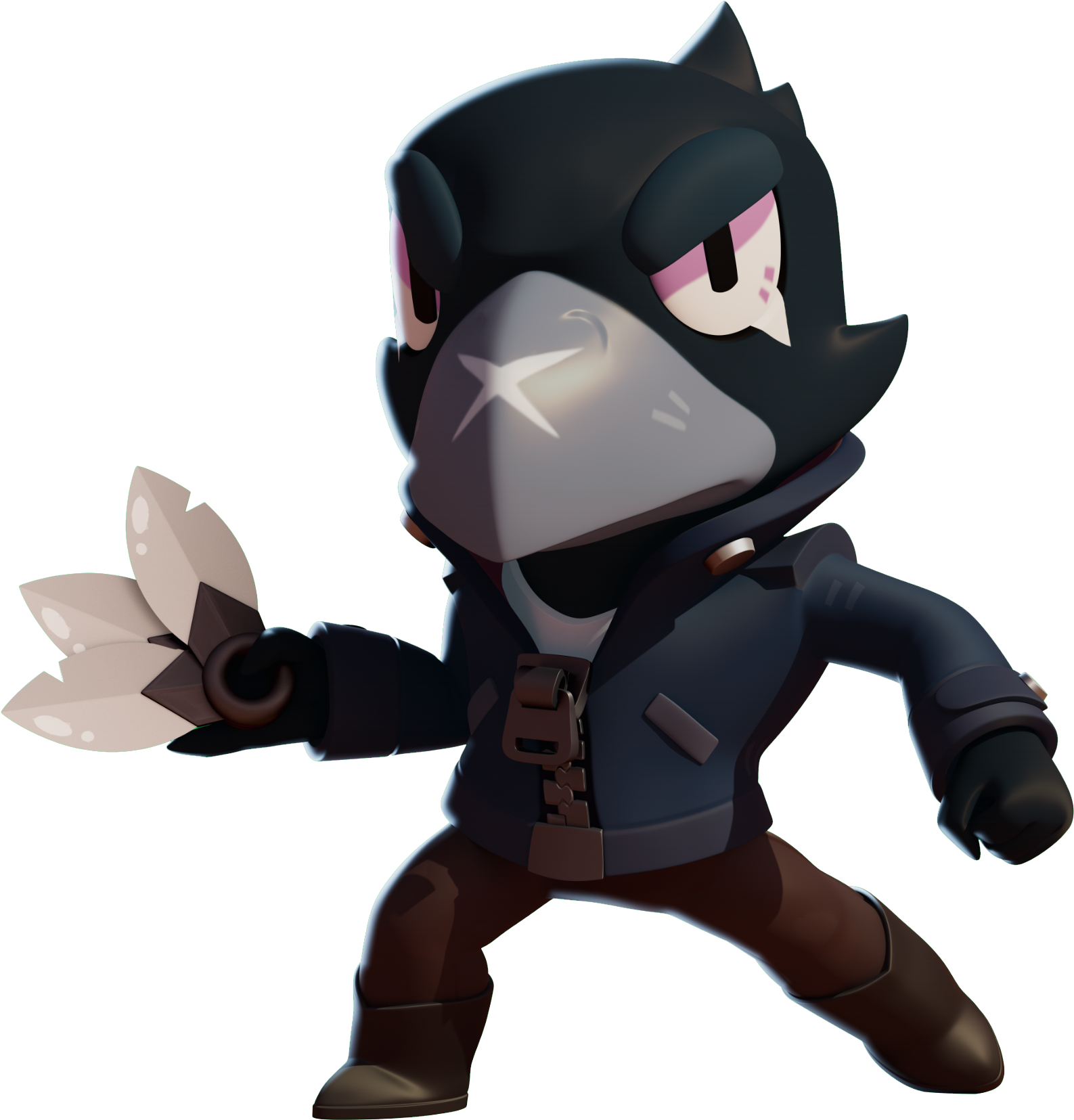 Brawl Stars Crow Character Render PNG