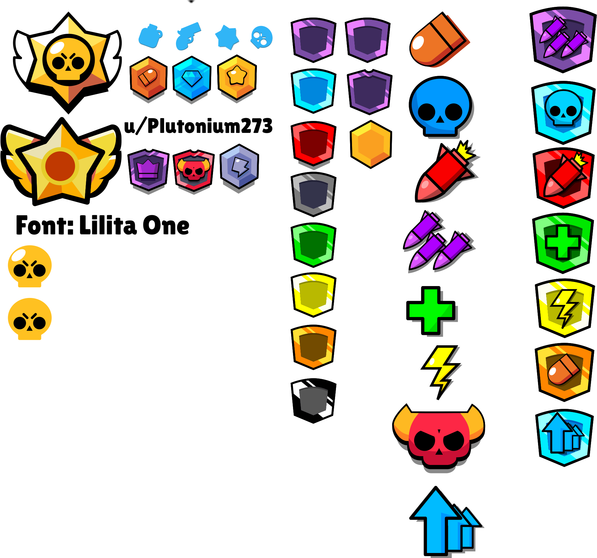 Download Brawl Stars Icon Set | Wallpapers.com