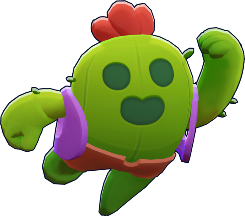 Brawl Stars Spike Character Render PNG