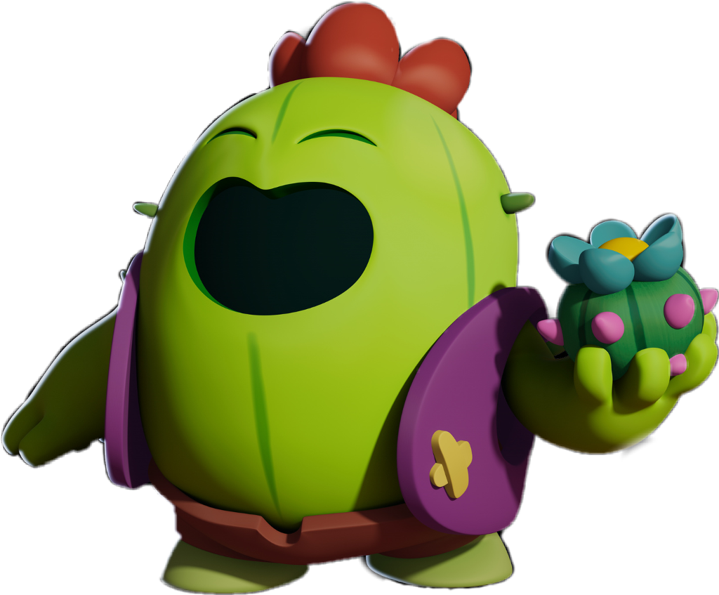 Download Brawl Stars Spike Character | Wallpapers.com