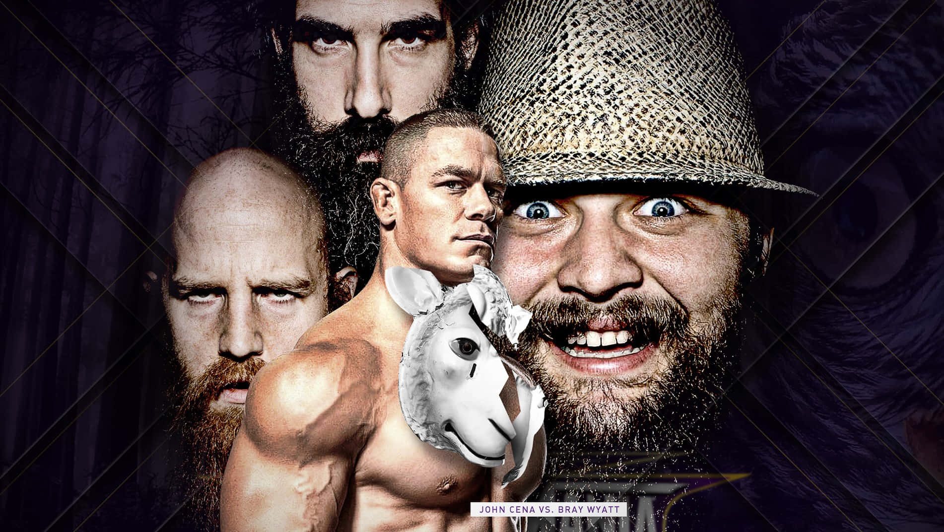 Bray Wyatt John Cena WWE Wrestler tapet Wallpaper