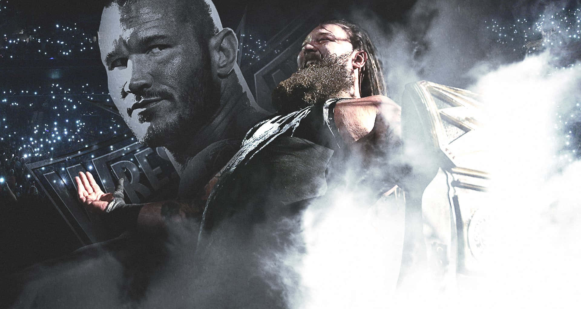 Luchadoresde La Wwe Bray Wyatt Y Randy Orton Fondo de pantalla