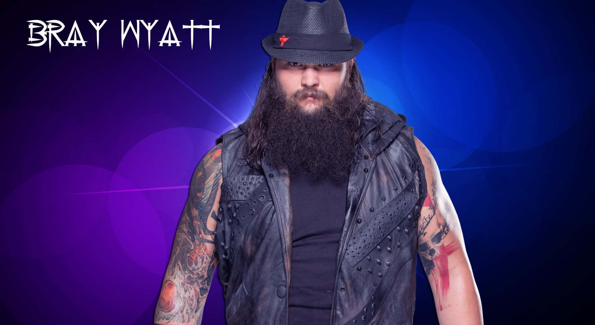 Bray Wyatt posing in his iconic style at WWE Wallpaper