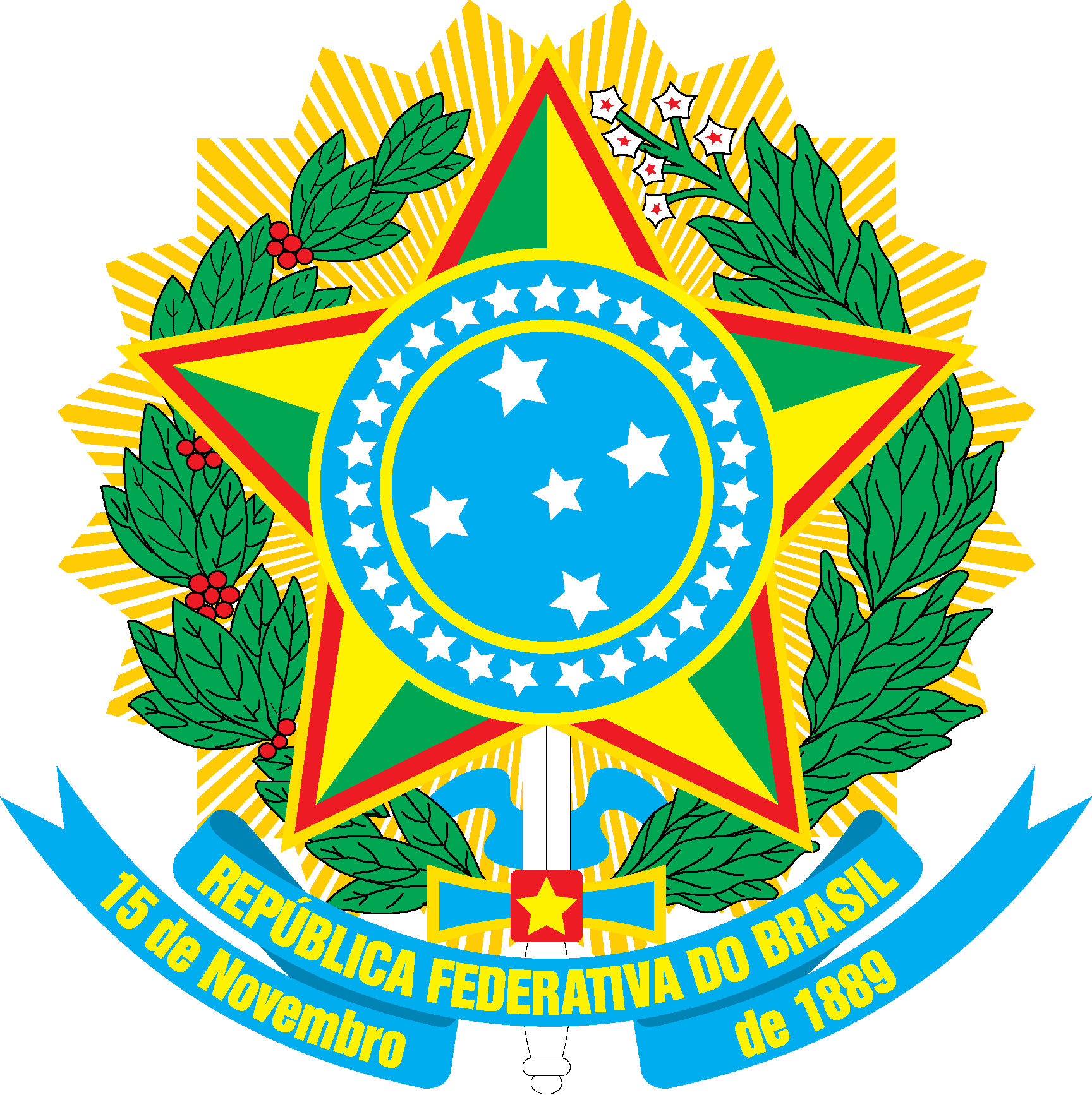 Brazil National Coatof Arms PNG