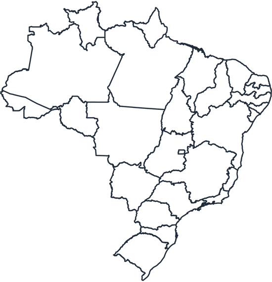 Brazil Outline Map PNG