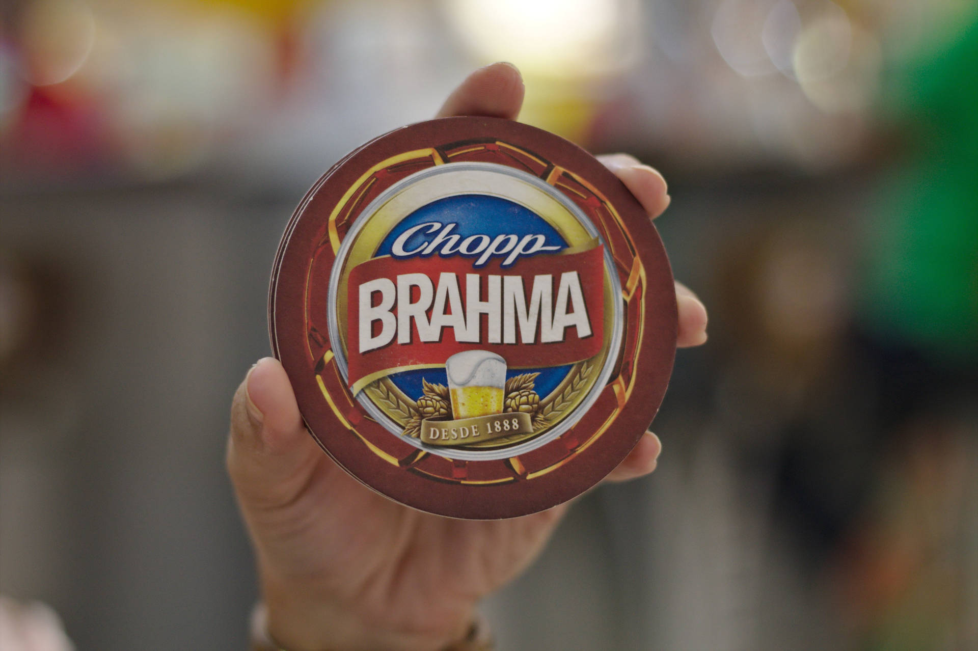 Brazilian Brahma Pilsen Chopp Beer Logo Wallpaper