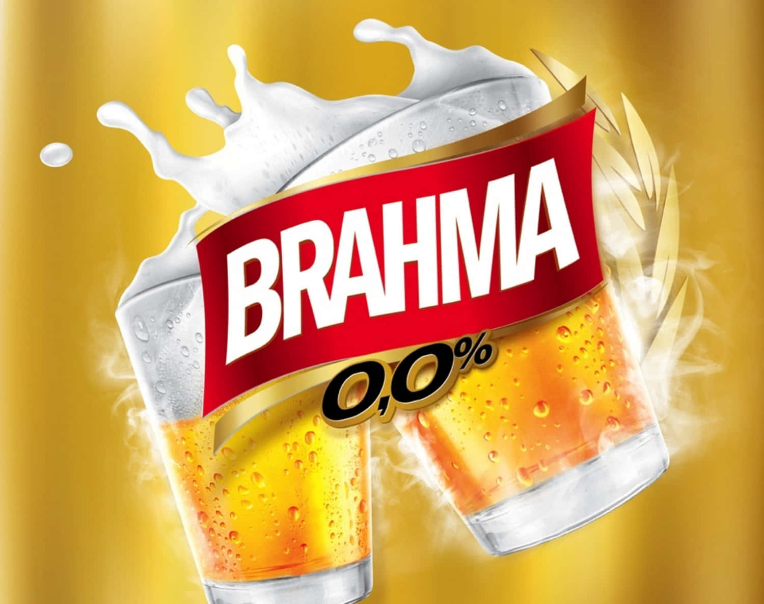 Designetichetta Brahma Zero Percent Brasiliana Sfondo