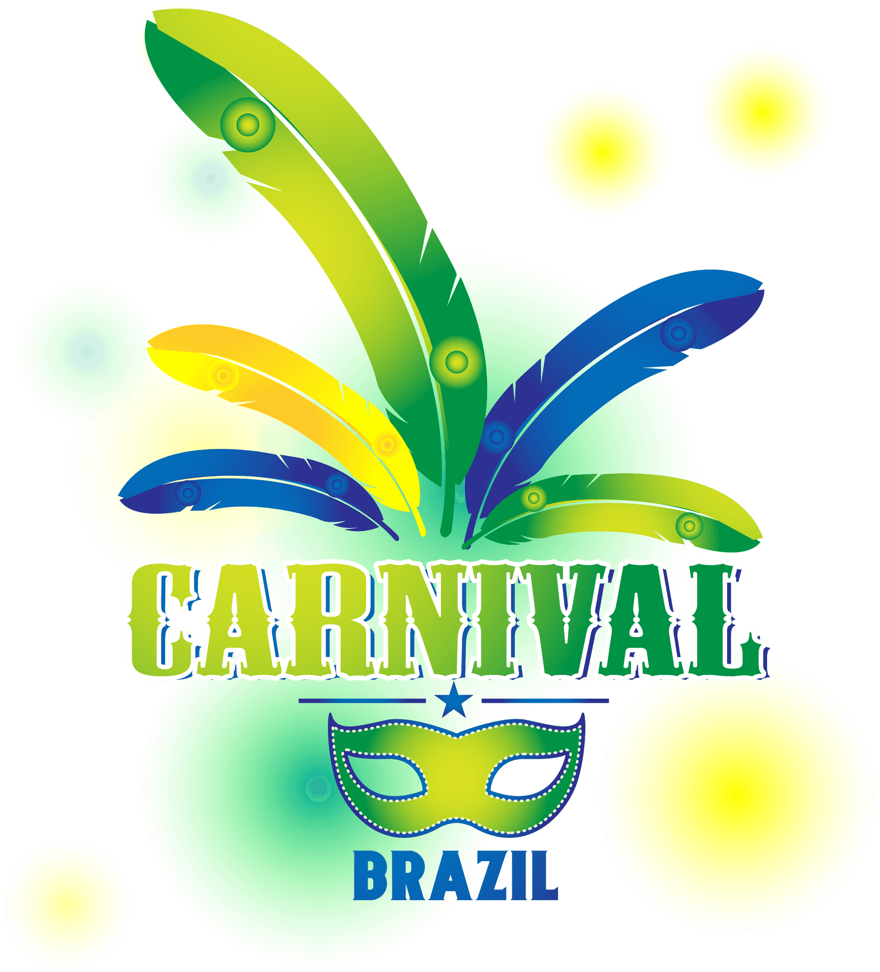 Brazilian Carnival Festive Graphic PNG