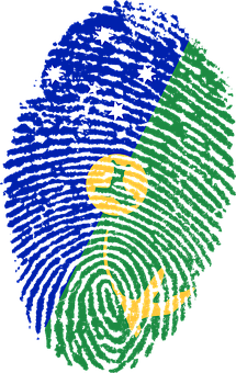 Brazilian Flag Fingerprint PNG