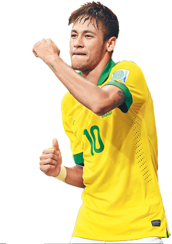 Brazilian Football Player Celebration PNG