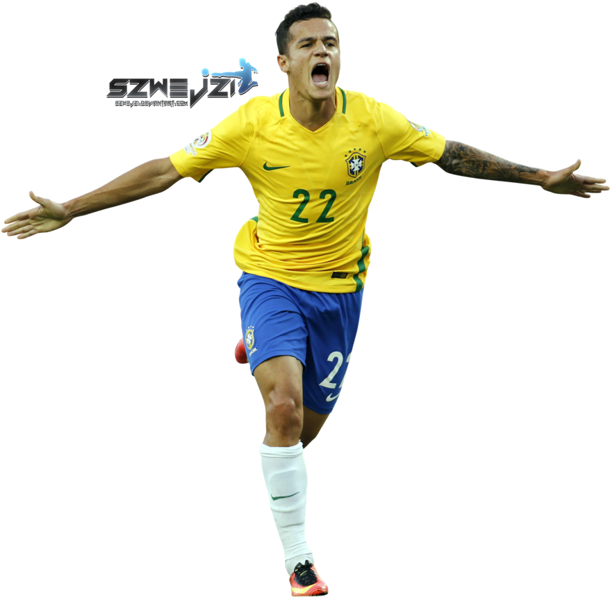 Brazilian Footballer Celebration PNG