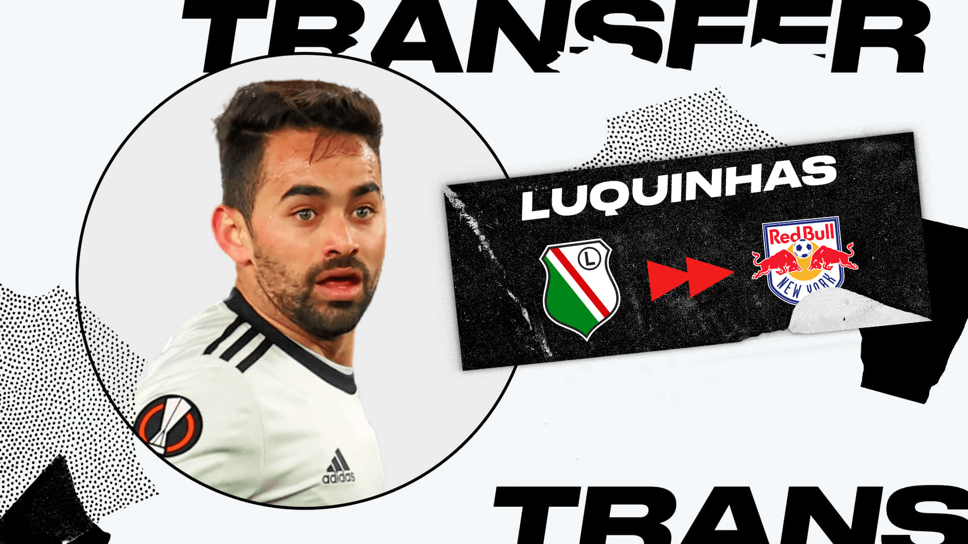 Brazilian Footballer Luquinhas Spotlighted in Transfer Graphic Display Wallpaper