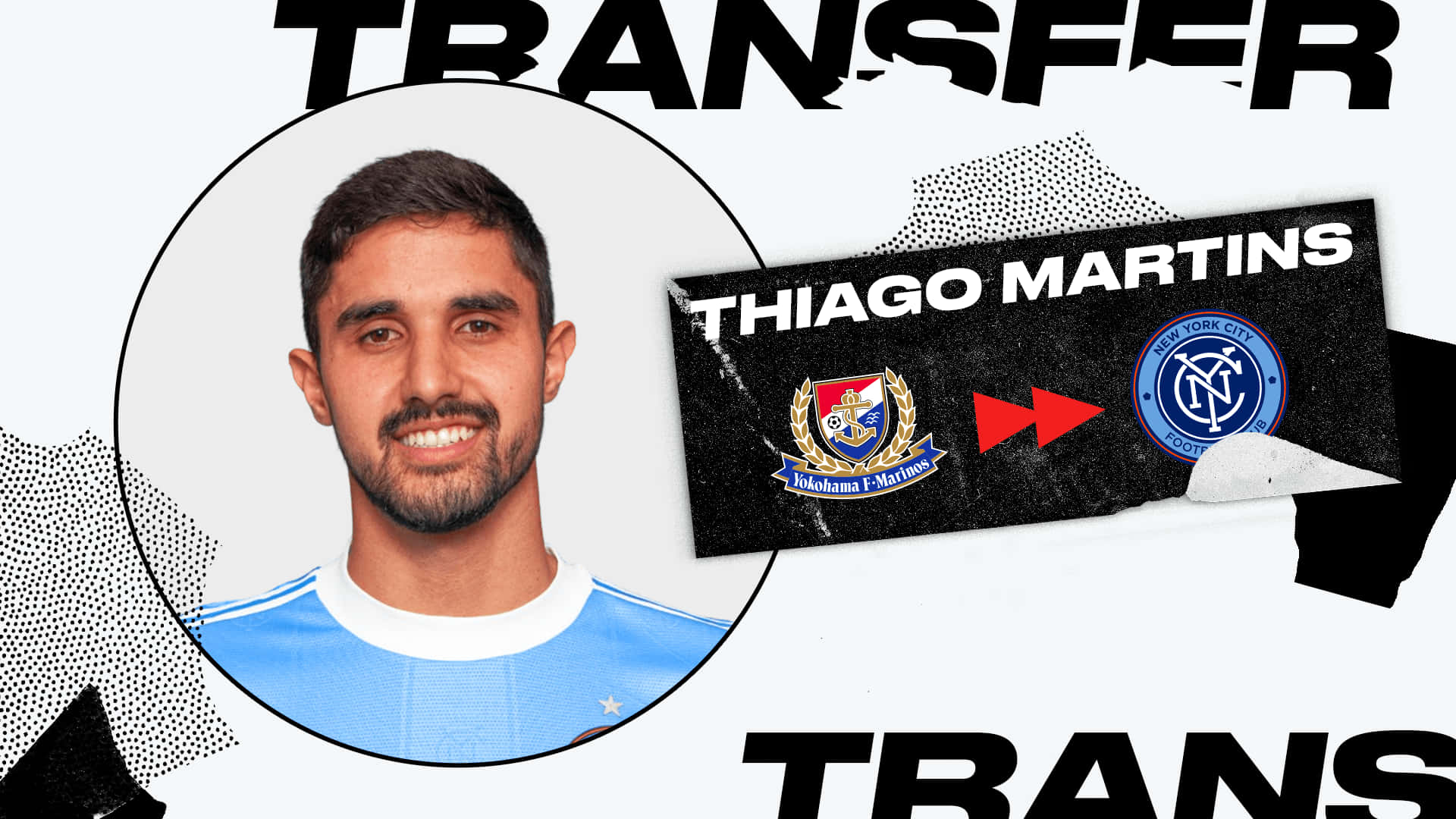 Brasilianischerfußballspieler Thiago Martins: Transferdetails Grafische Kunst Wallpaper