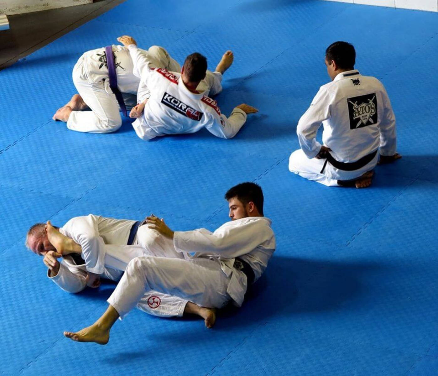 Brazilian Jiu-jitsu Training Session Wallpaper