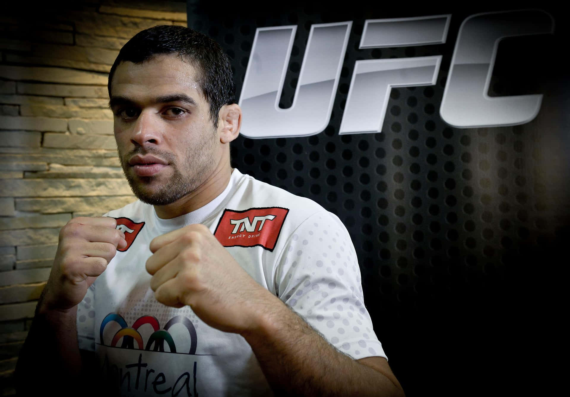 Brasiliansk Mixed Martial Artist Renan Barão mod UFC Baggrund Wallpaper