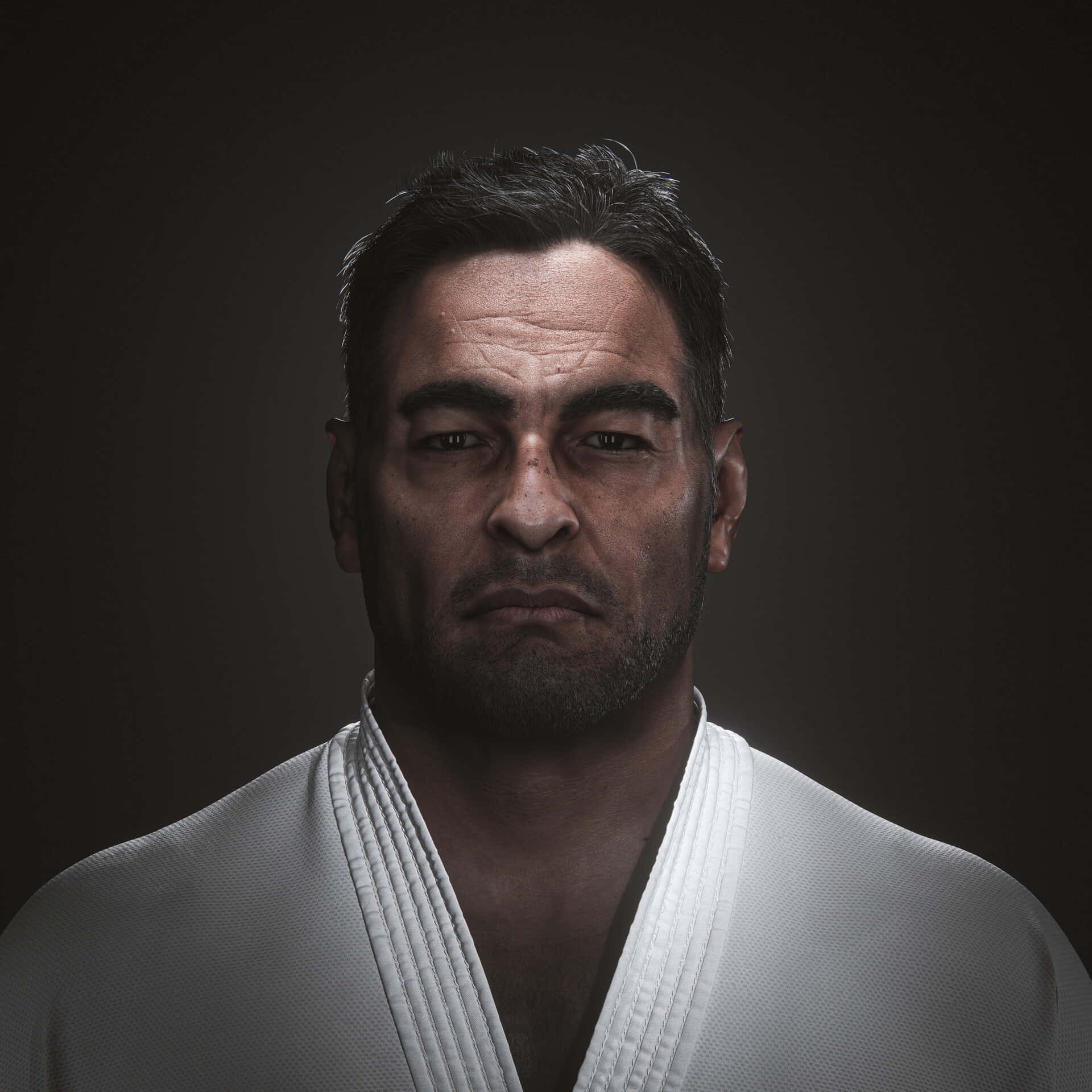 Brasiliansk Mixed Martial Artist Rickson Gracie Digital kunst tapet Wallpaper