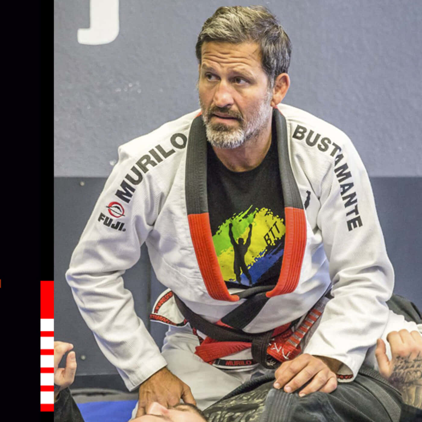 Brazilian MMA Fighter Murilo Bustamante Teaching Brazilian Jiu Jitsu. Wallpaper