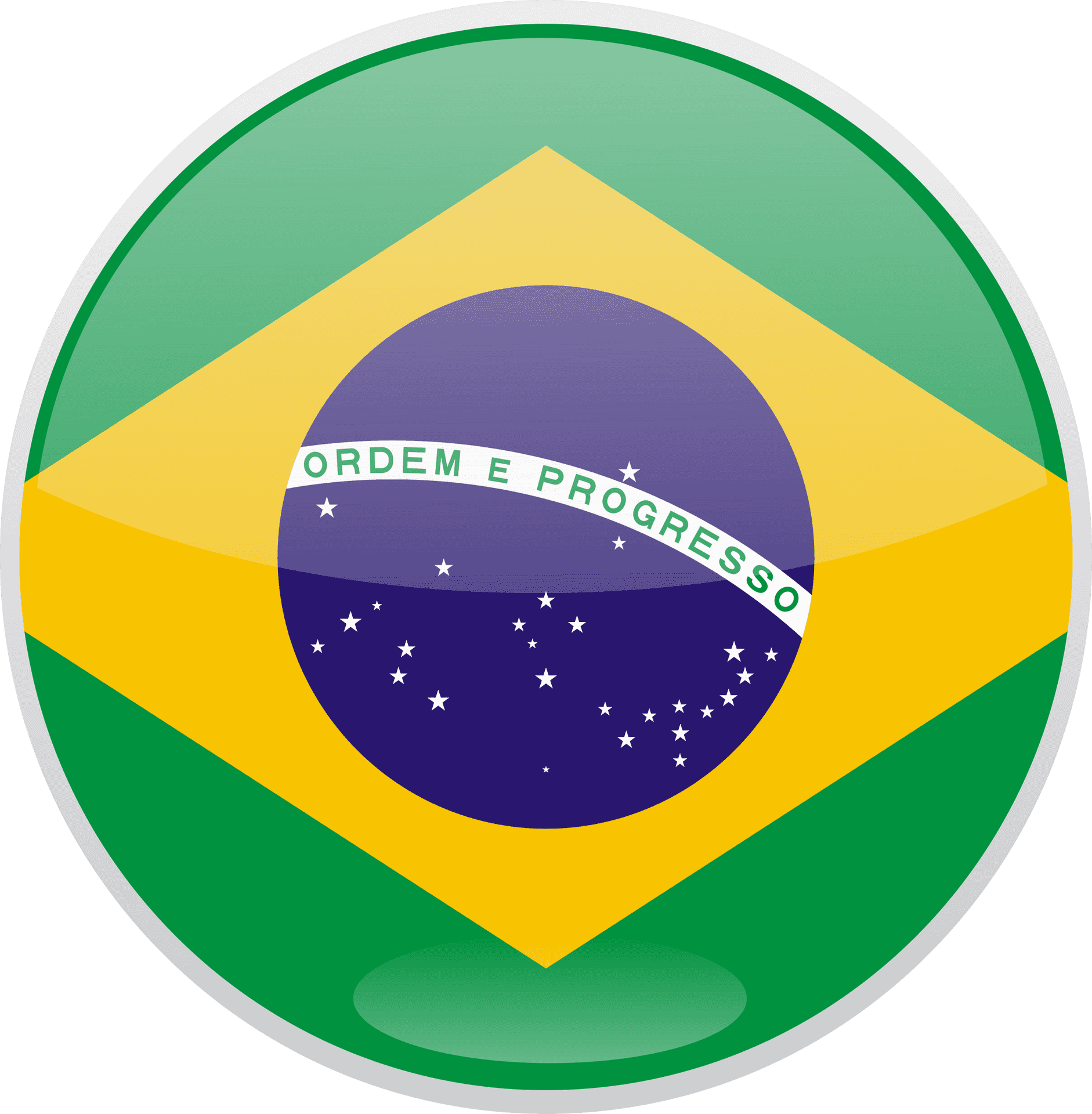 Brazilian National Flag Graphic PNG