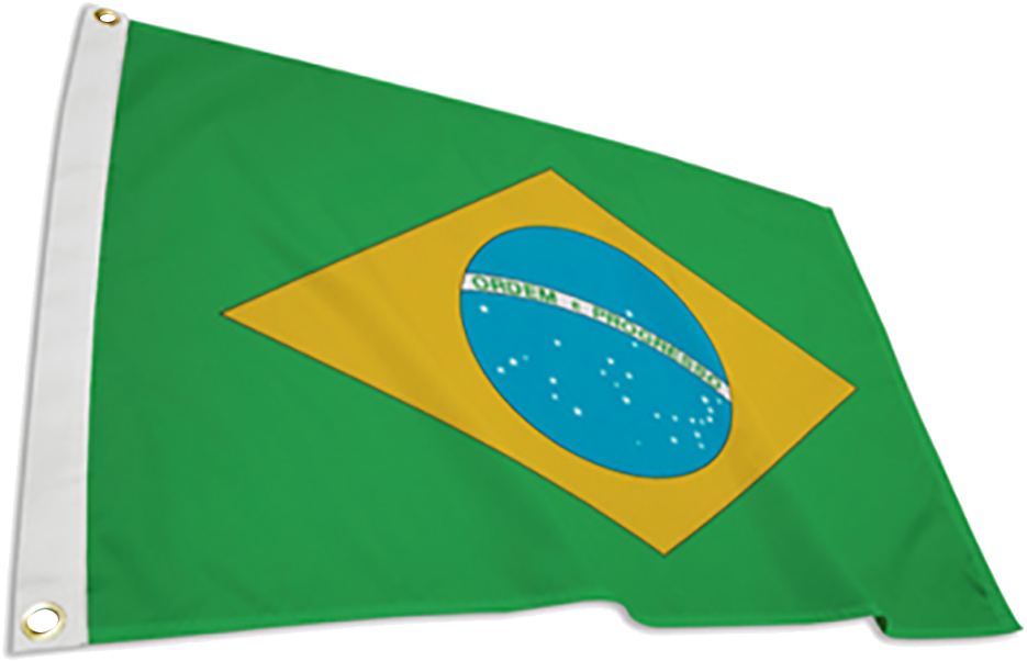 Brazilian National Flag Waving PNG