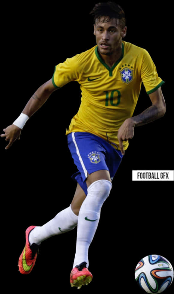 Brazilian Soccer Player Number10 PNG