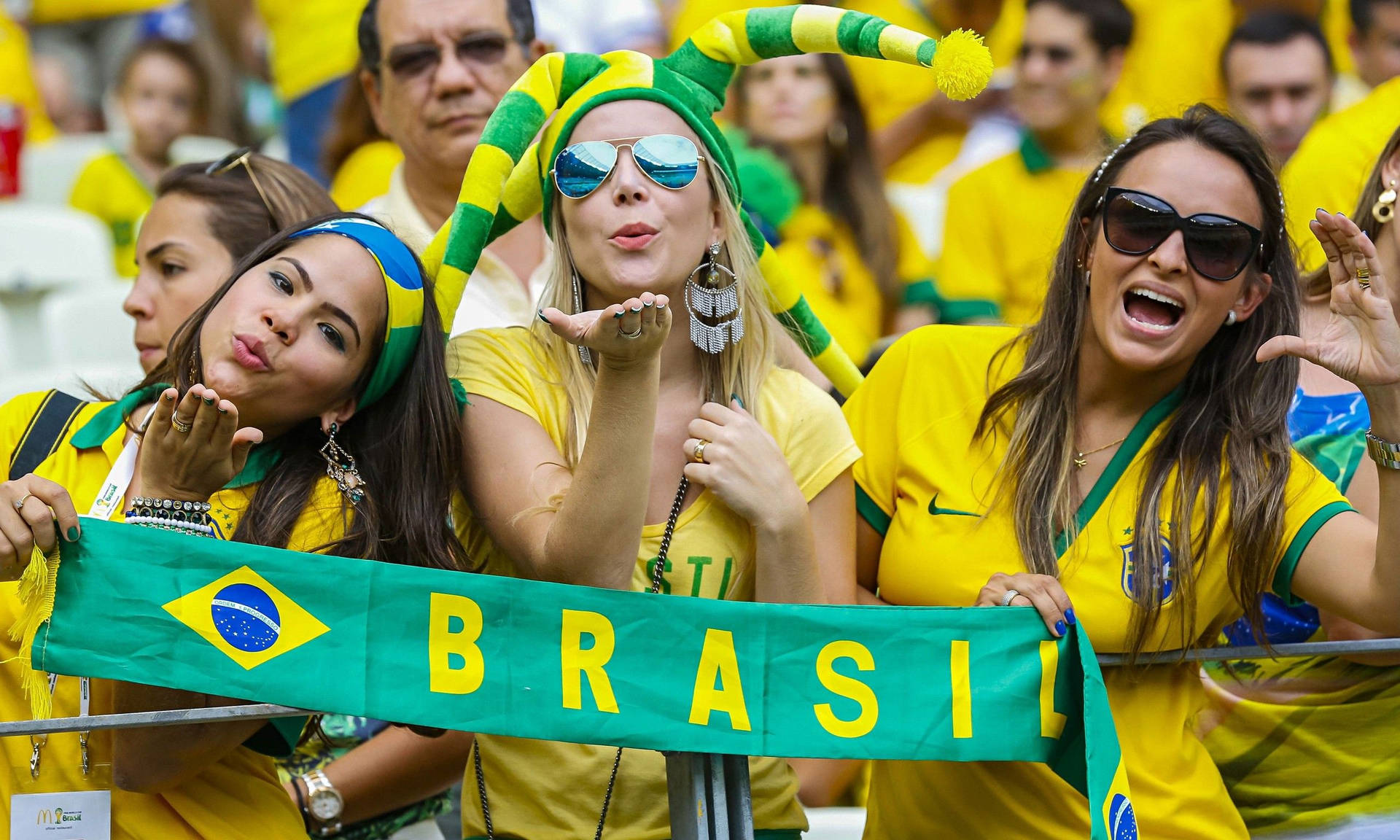Juegode Fútbol Femenino Brasileño Fondo de pantalla