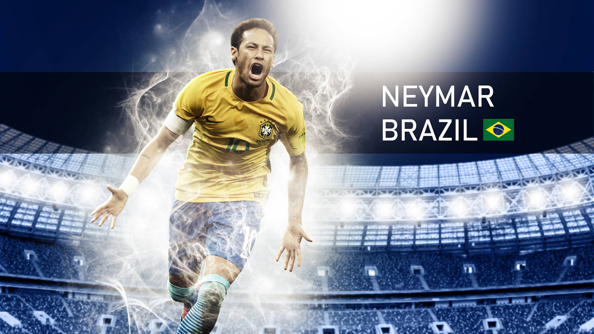 Brasiliansk professionel fodboldspiller Neymar 4K Wallpaper