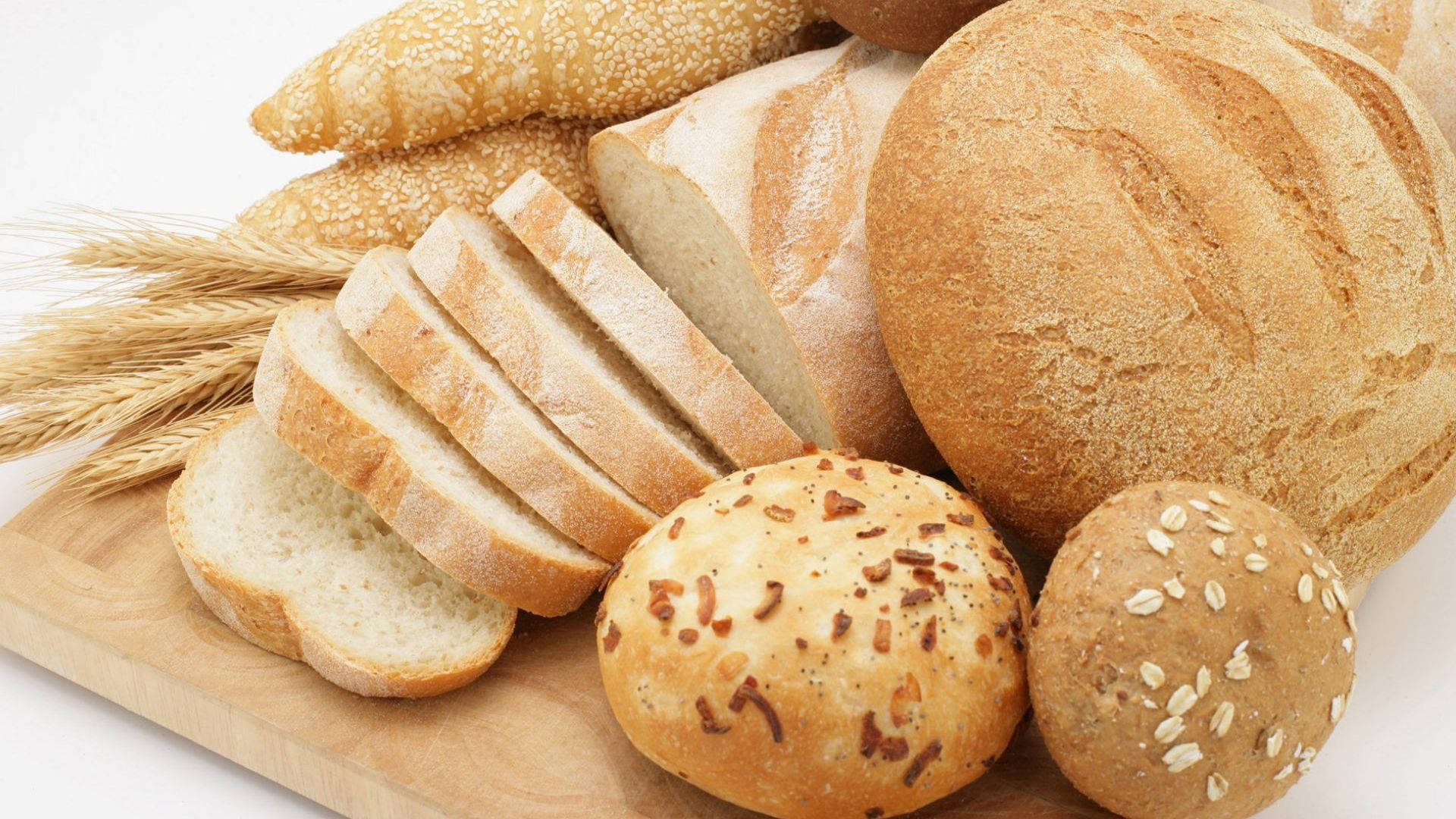 Breads On Tray Wallpaper