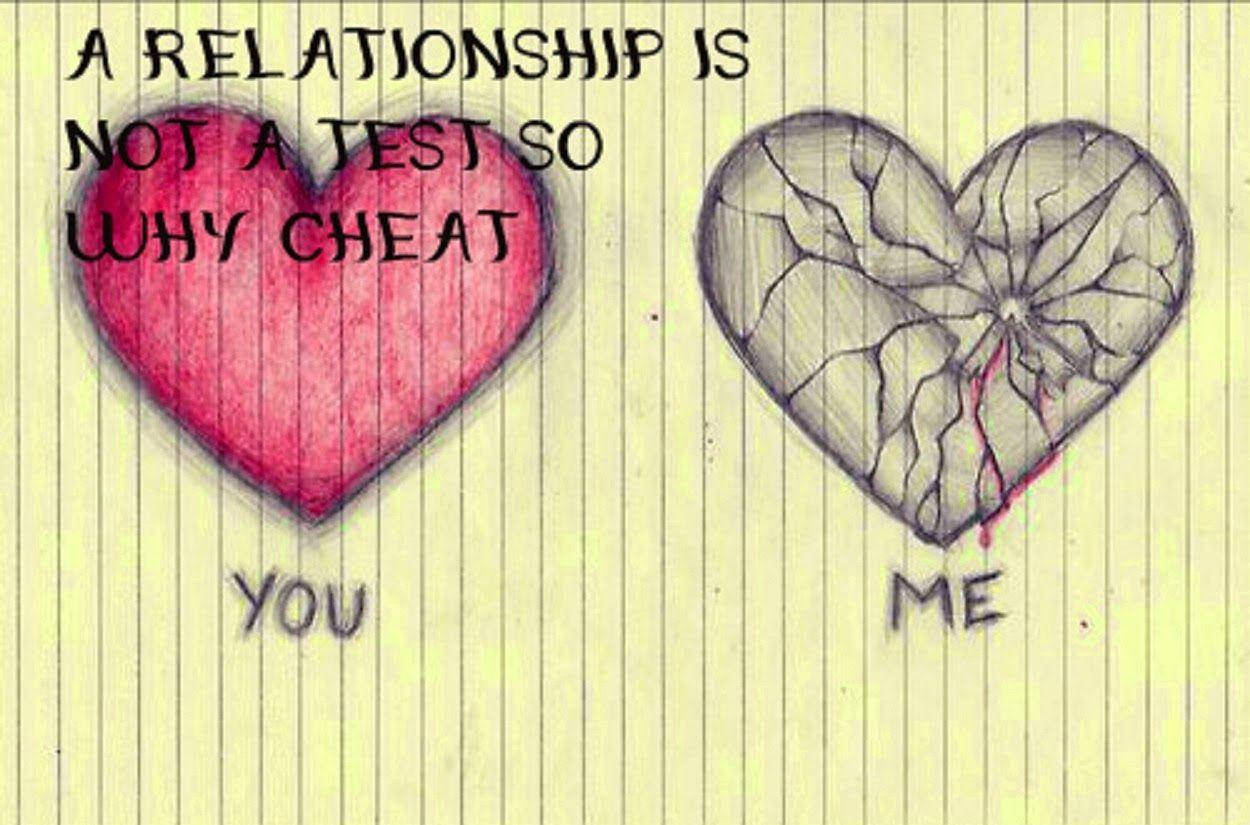 Break Up Heart Comparison Wallpaper