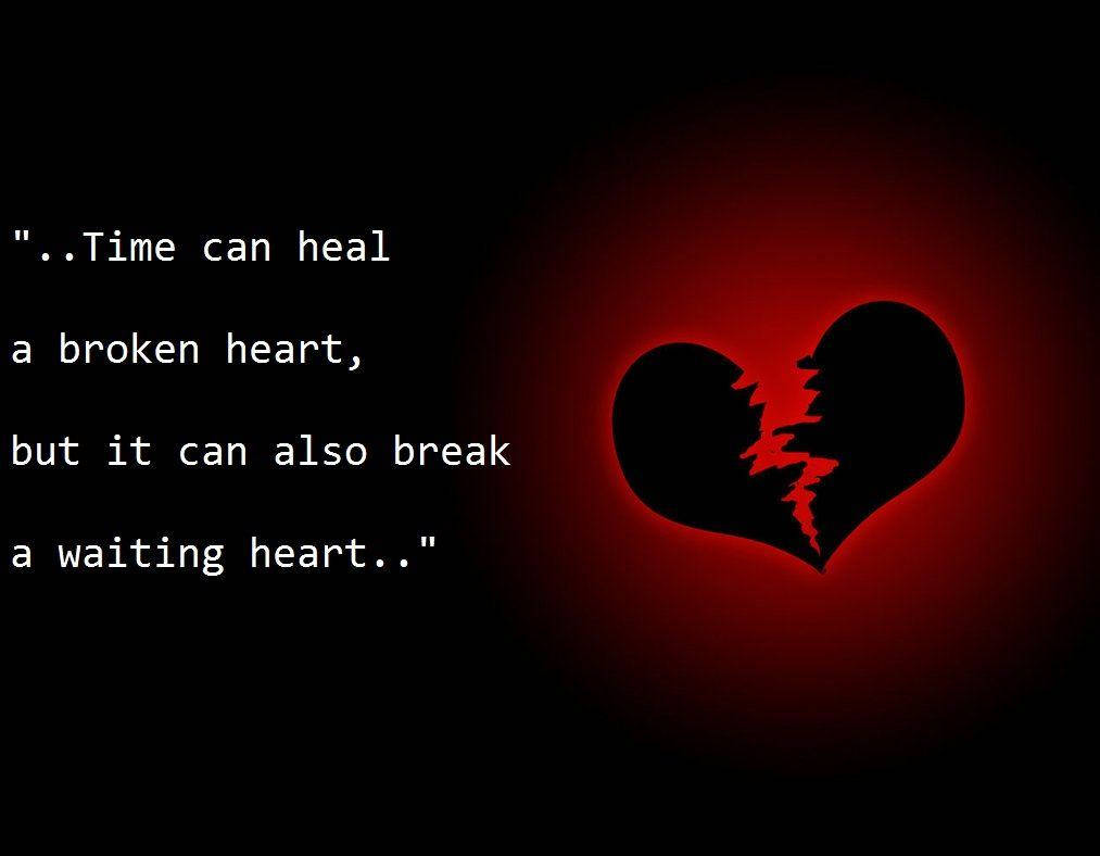 Emotional Break-Up Time Quote Wallpaper