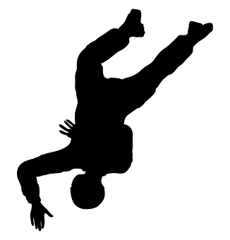 Breakdancer Silhouette Dynamic Move.jpg PNG