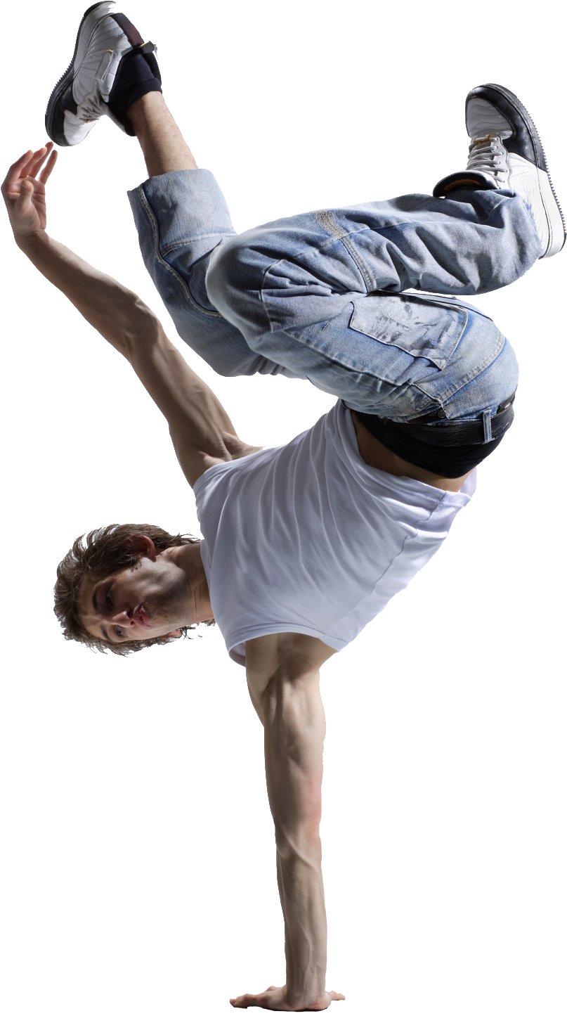 Breakdancer_ Performing_ Handstand_ Freeze PNG