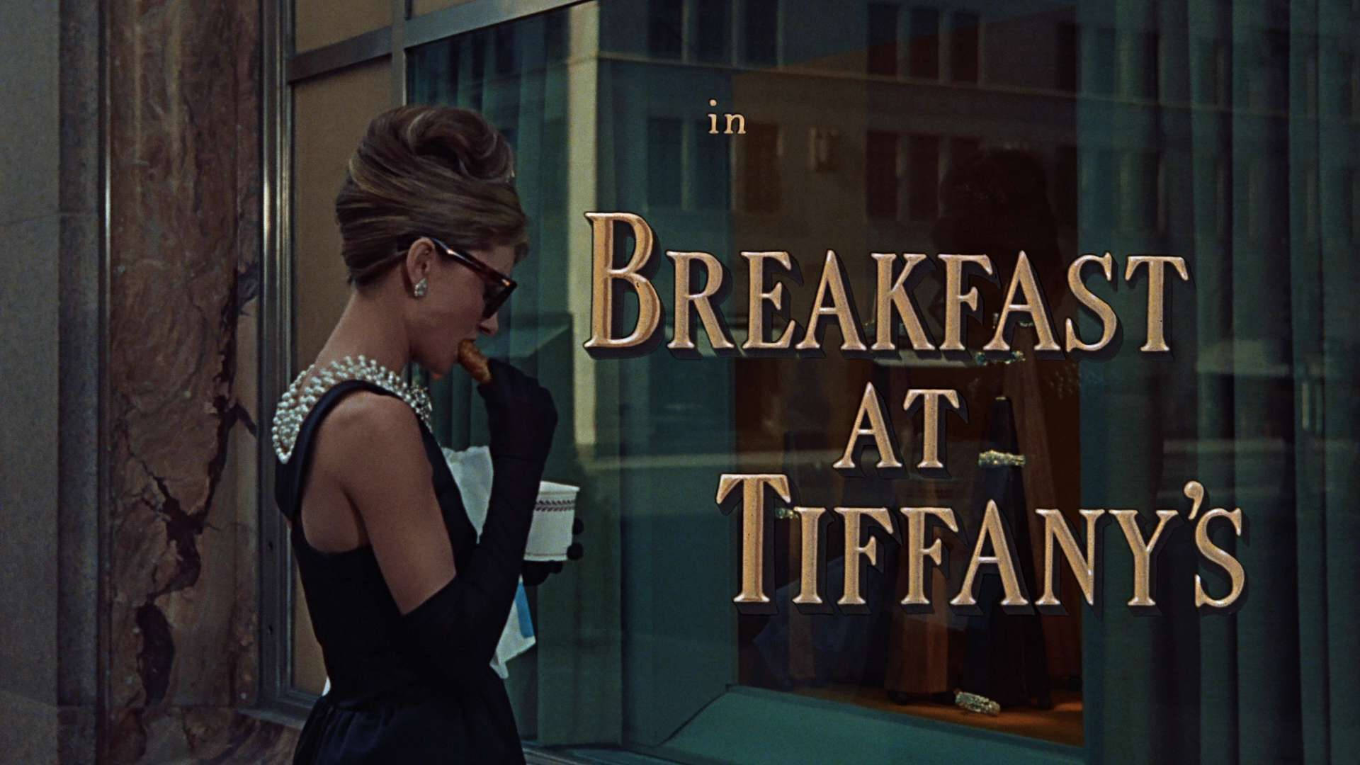 Breakfast At Tiffany's With Title Wallpaper