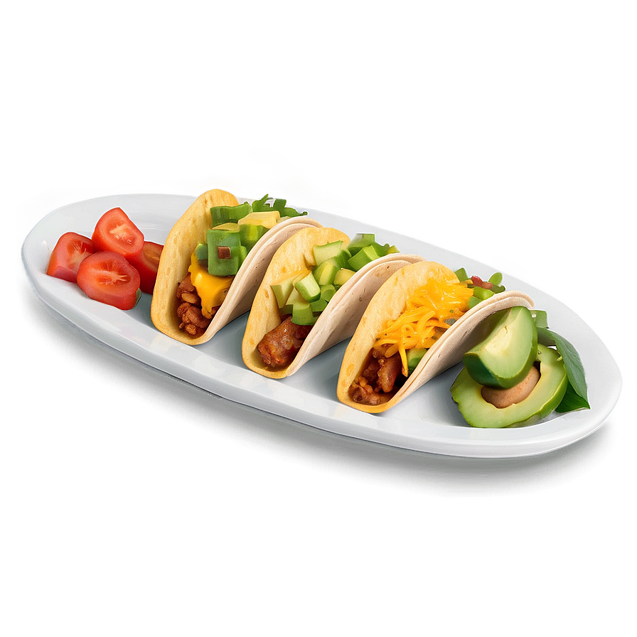 Breakfast Tacos Plate Png 05212024 PNG